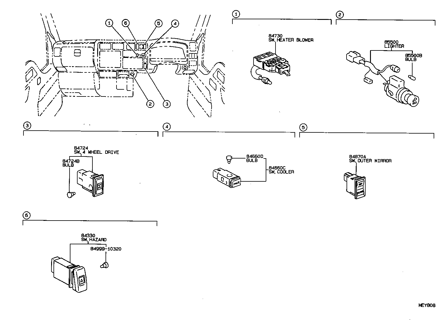  HIACE TRUCK |  SWITCH RELAY COMPUTER
