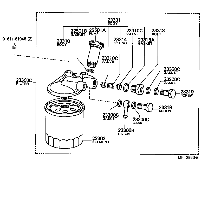  LAND CRUISER 40 |  FUEL FILTER