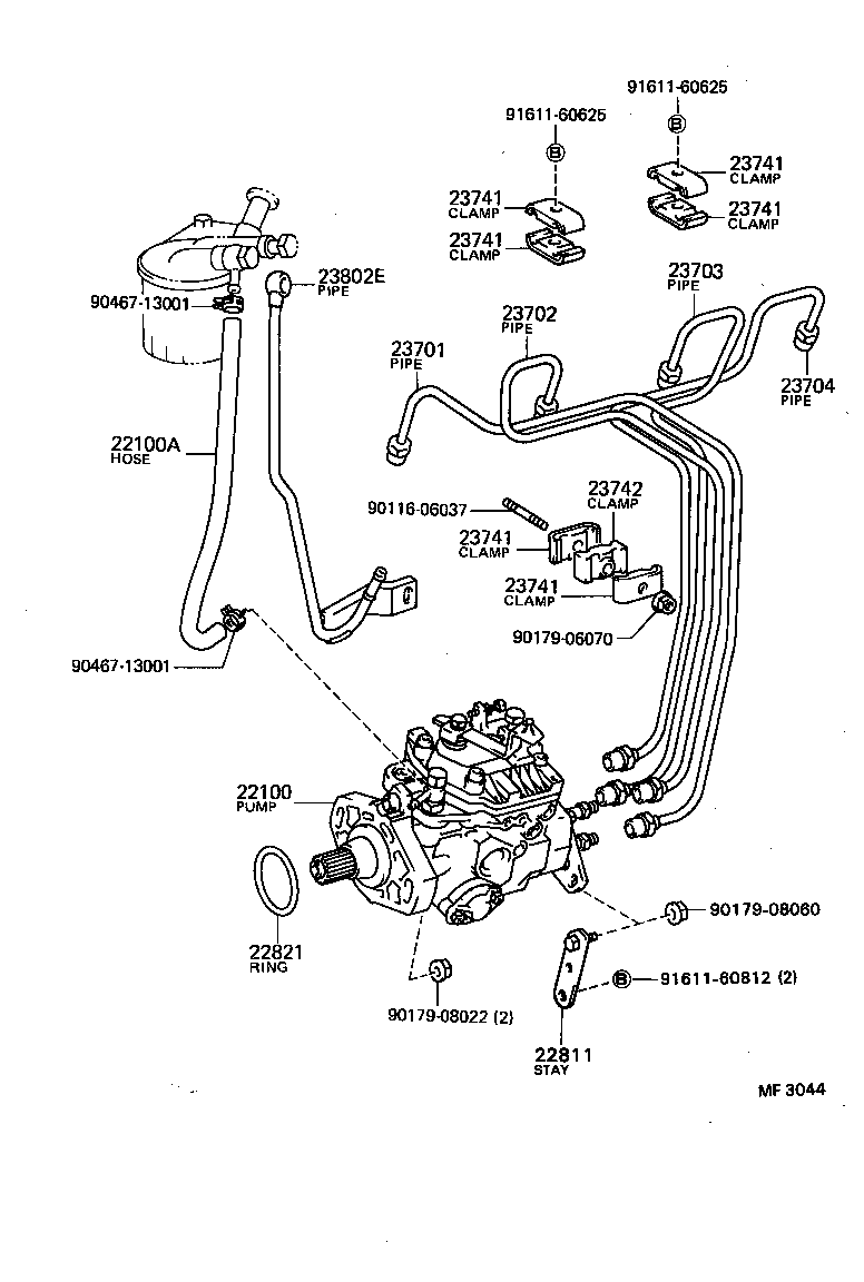  COASTER |  INJECTION PUMP ASSEMBLY