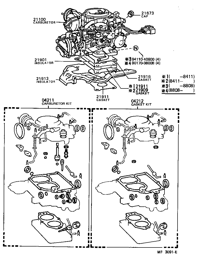  MR2 |  CARBURETOR ASSEMBLY
