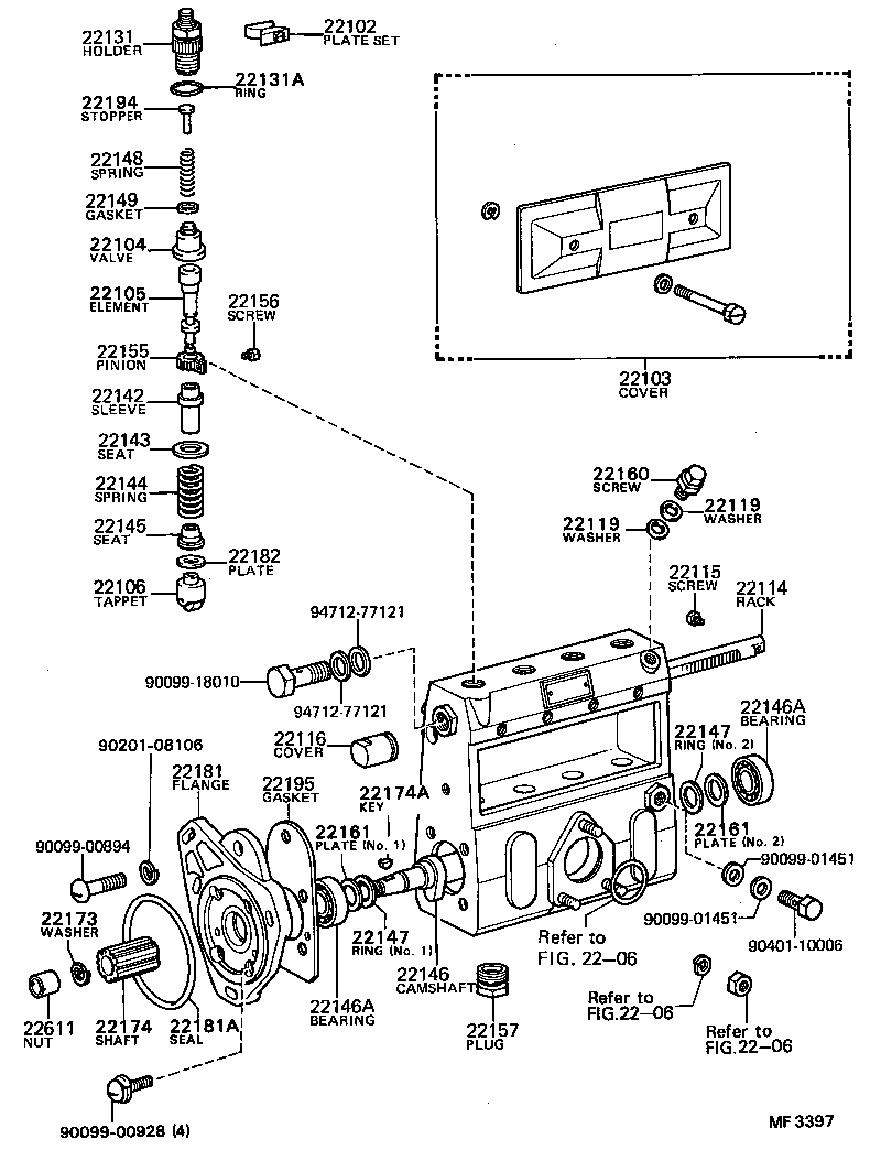  DYNA TOYOACE |  INJECTION PUMP BODY