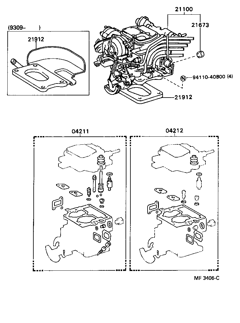  DYNA TOYOACE |  CARBURETOR ASSEMBLY