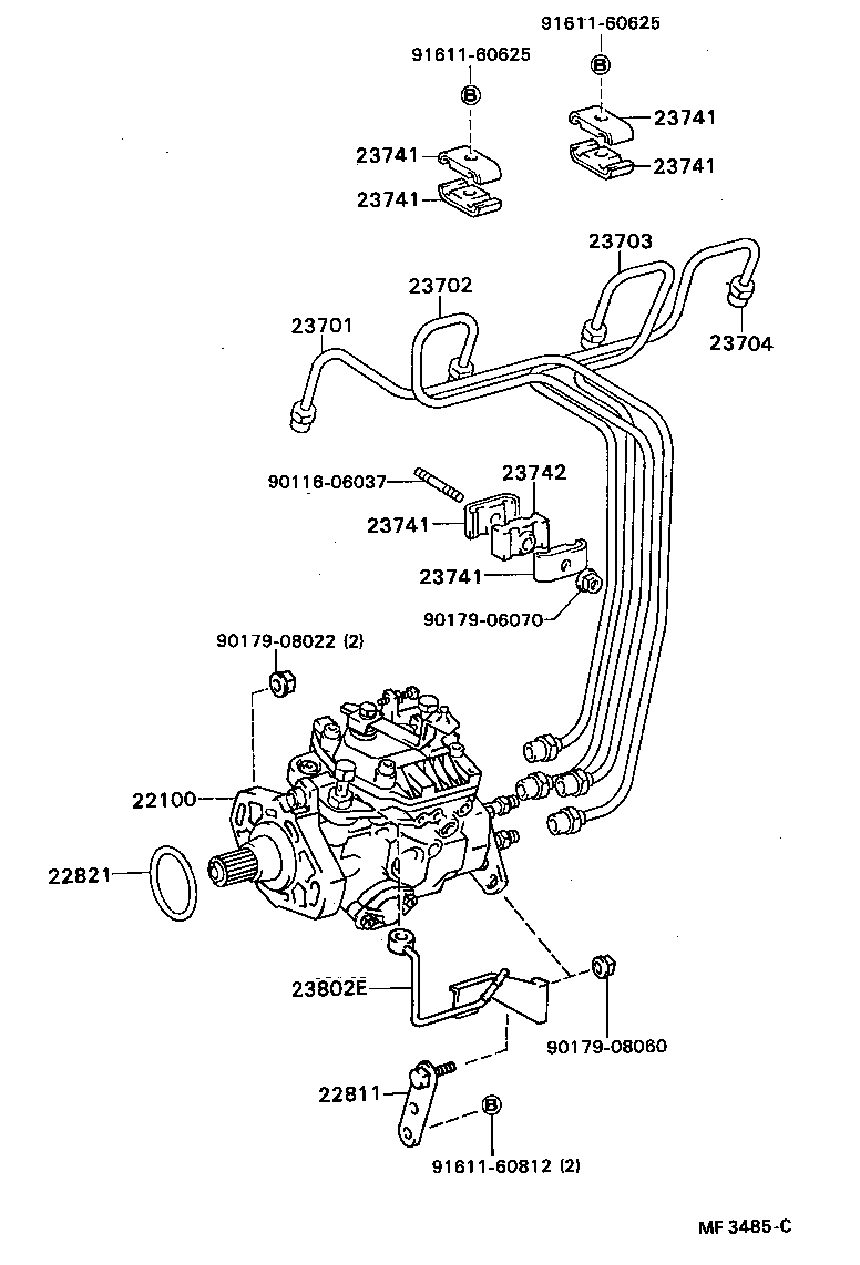  COASTER |  INJECTION PUMP ASSEMBLY