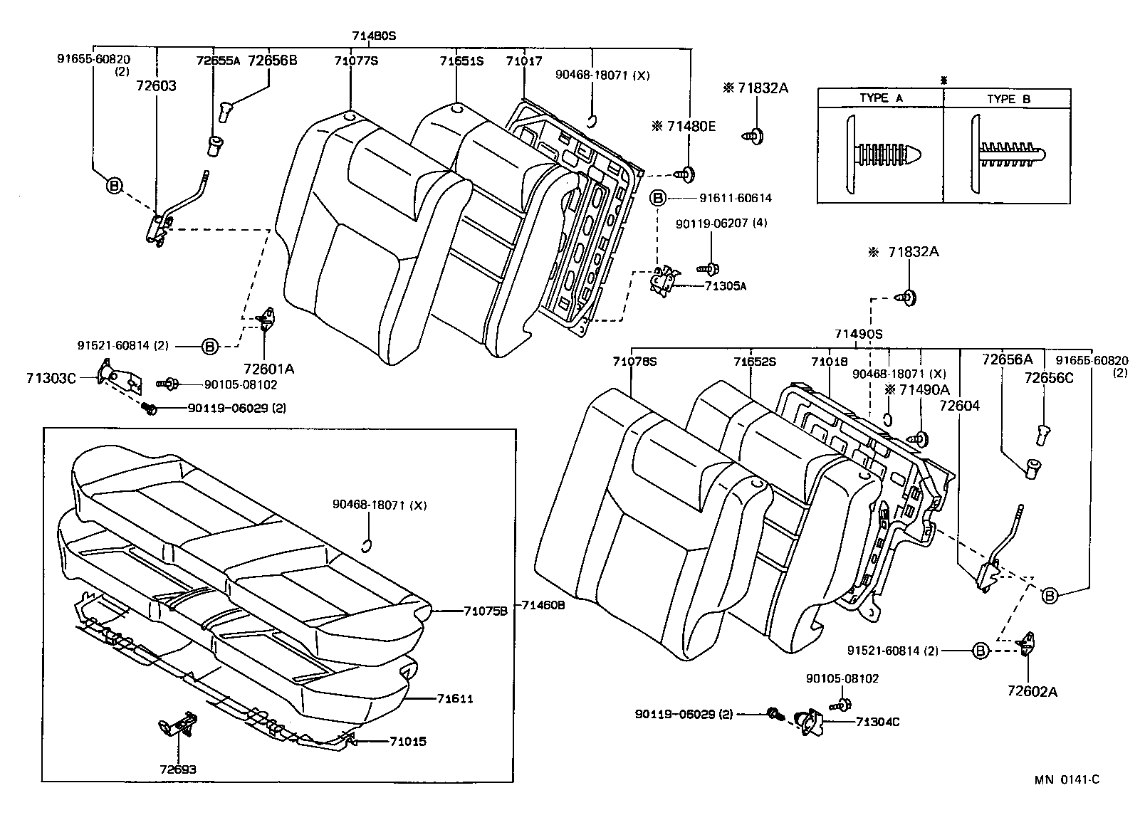  SPRINTER |  REAR SEAT SEAT TRACK