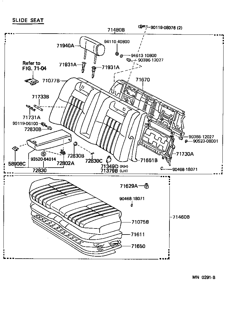  CROWN |  REAR SEAT SEAT TRACK