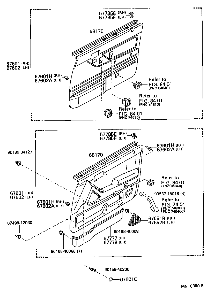  CROWN |  FRONT DOOR PANEL GLASS