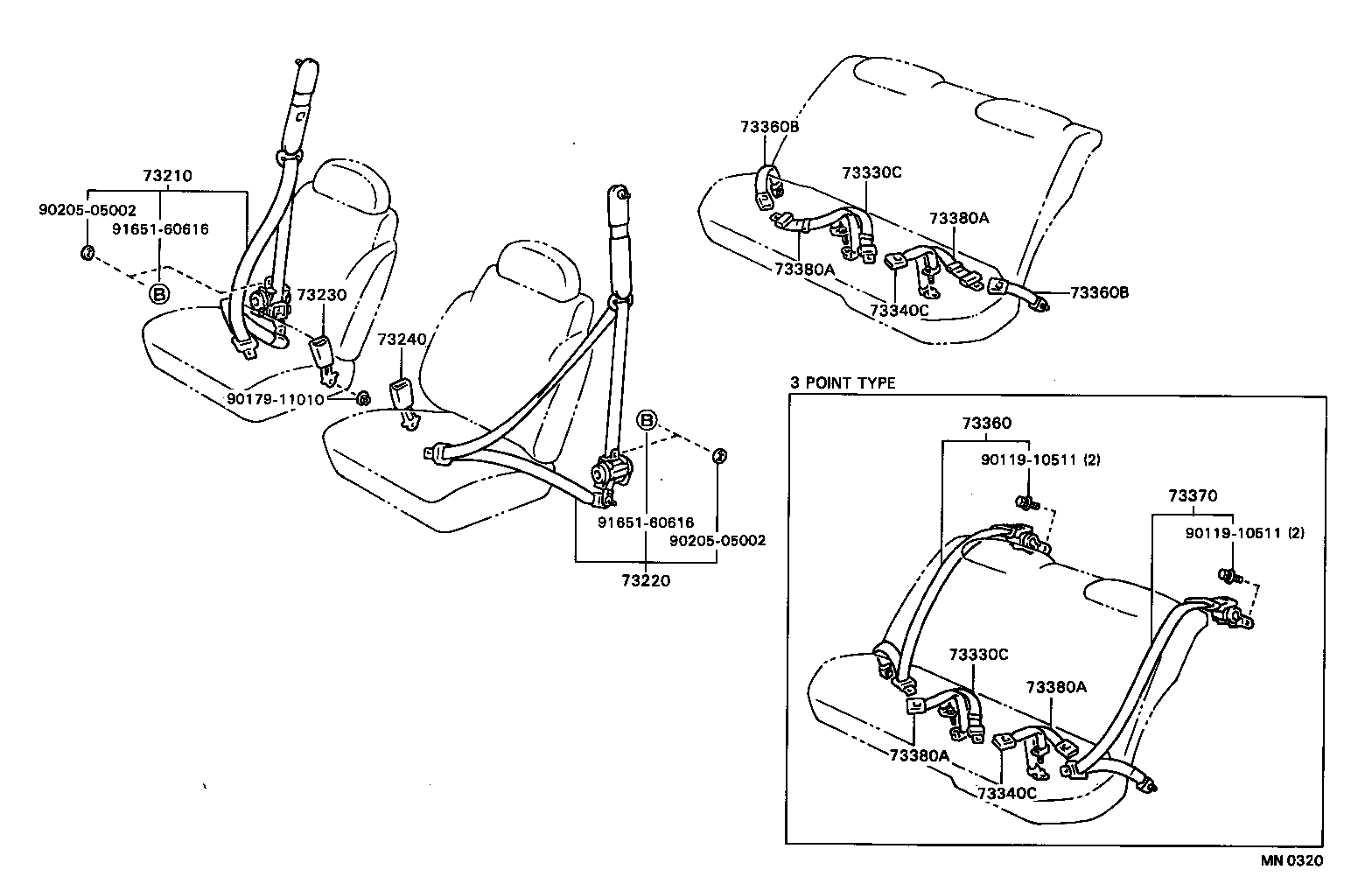 CARINA ED |  SEAT BELT CHILD RESTRAINT SEAT