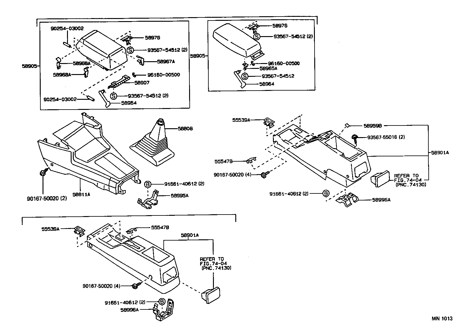  SPRINTER CARIB |  CONSOLE BOX BRACKET