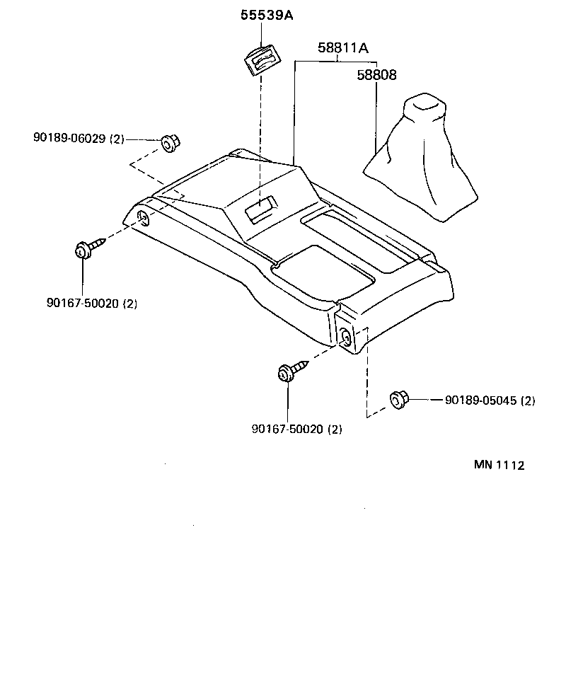  HILUX |  CONSOLE BOX BRACKET
