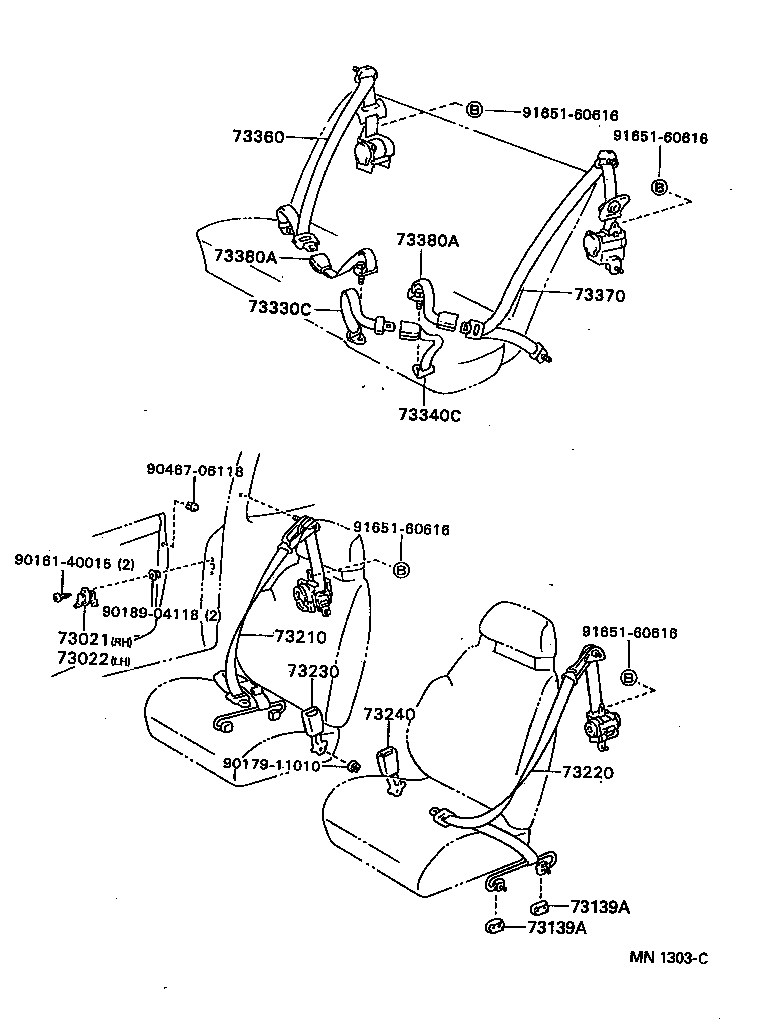  CELICA |  SEAT BELT CHILD RESTRAINT SEAT