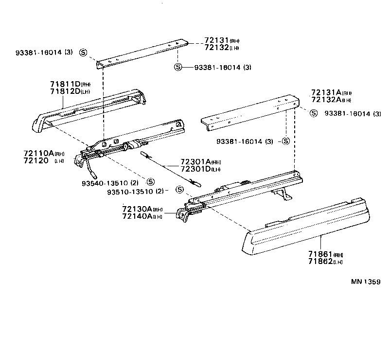  HILUX |  SEAT SEAT TRACK