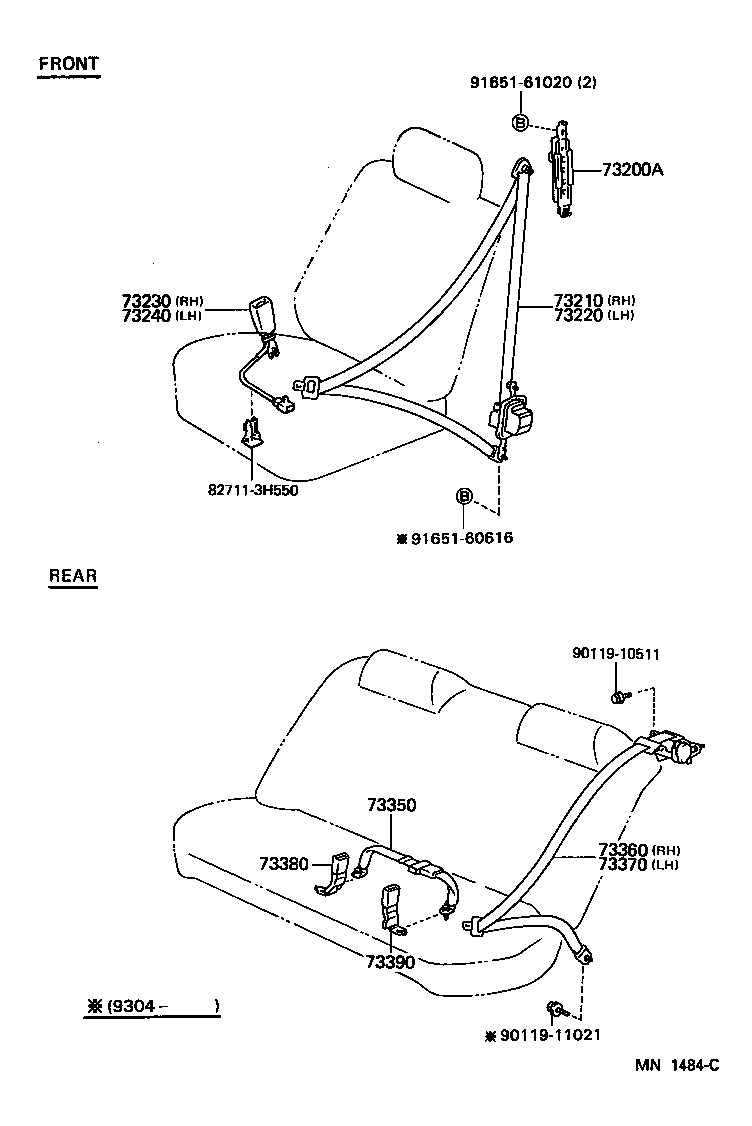  WINDOM |  SEAT BELT CHILD RESTRAINT SEAT
