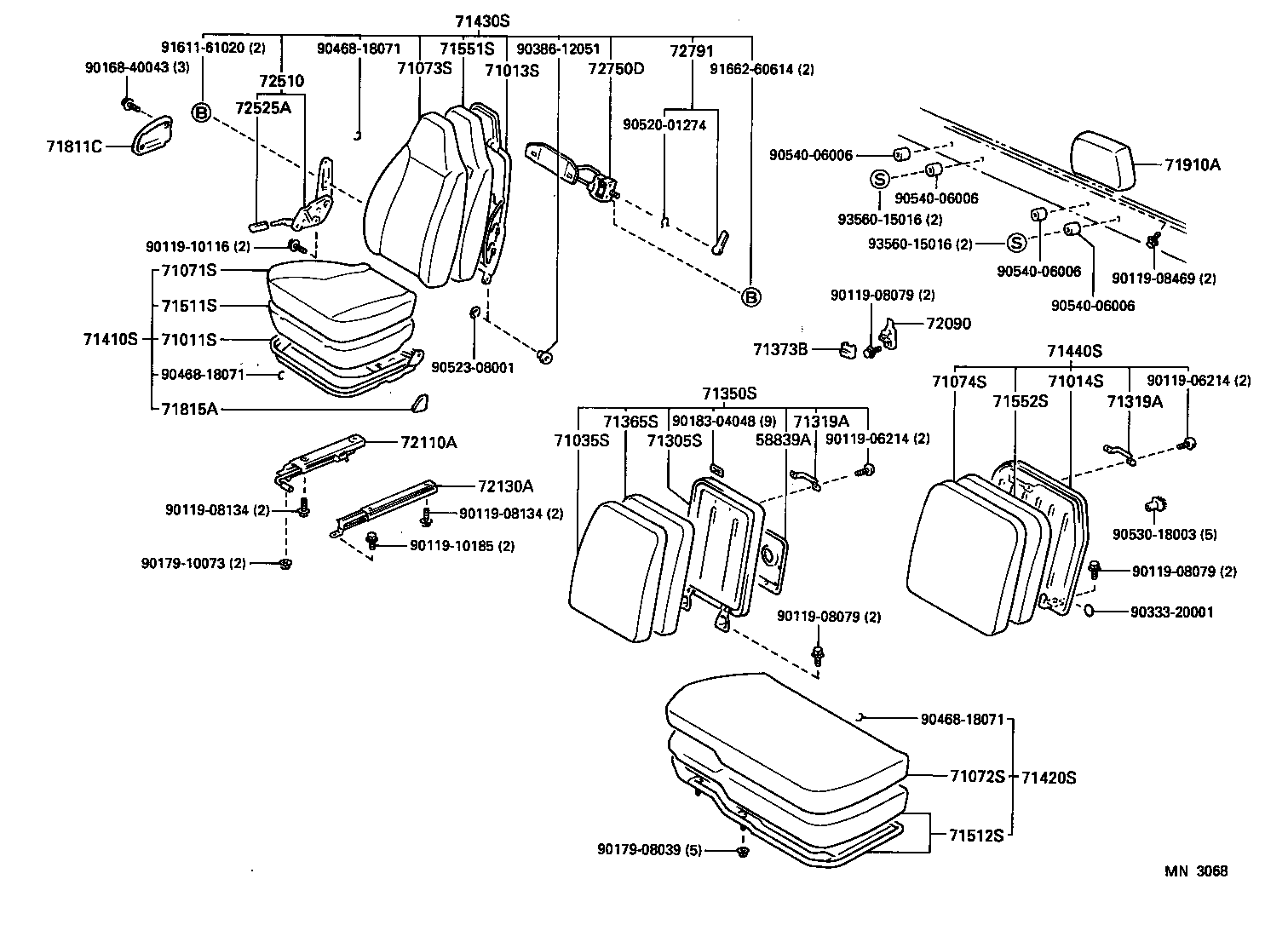  HIACE TRUCK |  SEAT SEAT TRACK