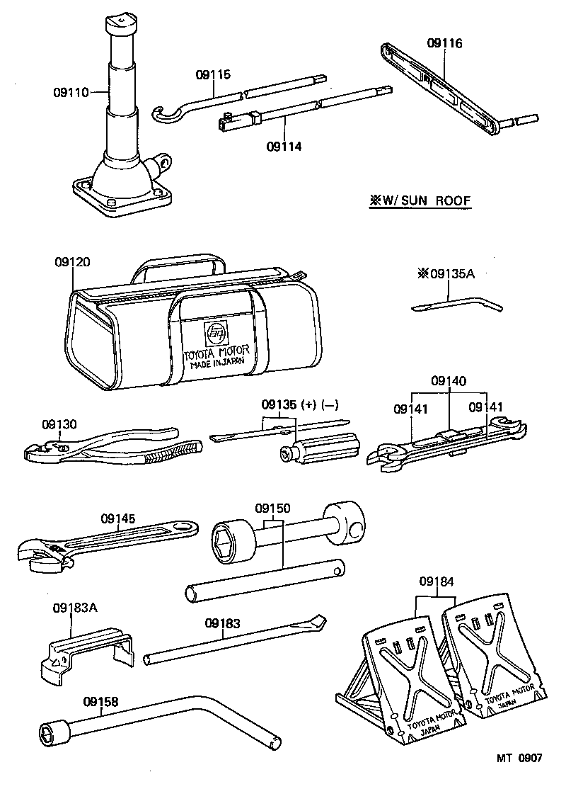  LAND CRUISER S T H T |  STANDARD TOOL