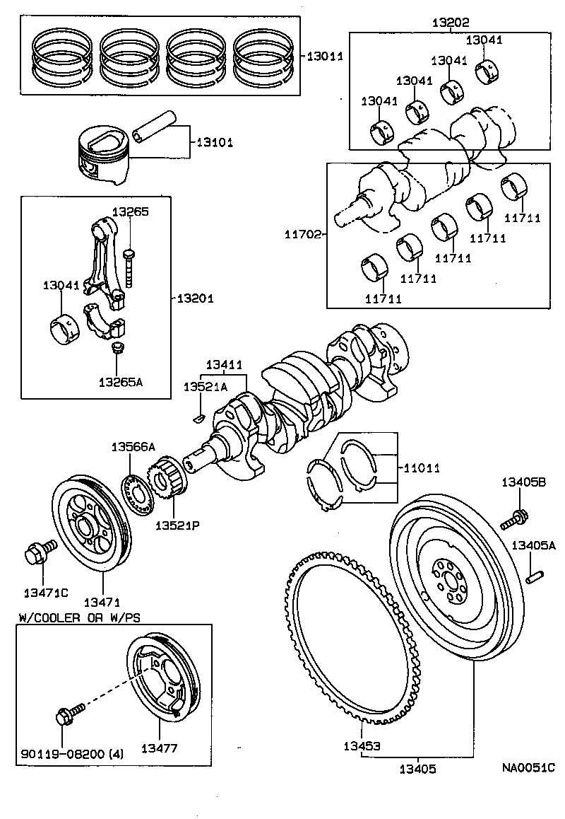  COROLLA |  CRANKSHAFT PISTON