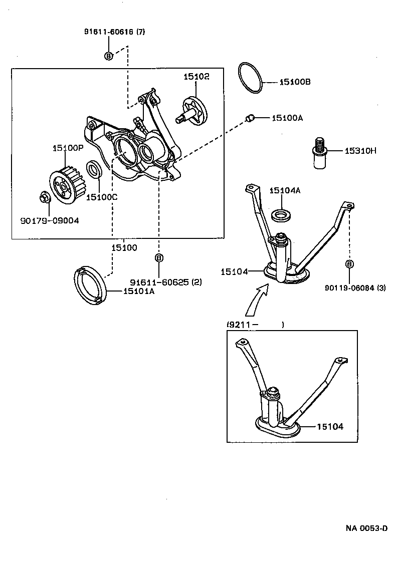  CARINA FF |  ENGINE OIL PUMP