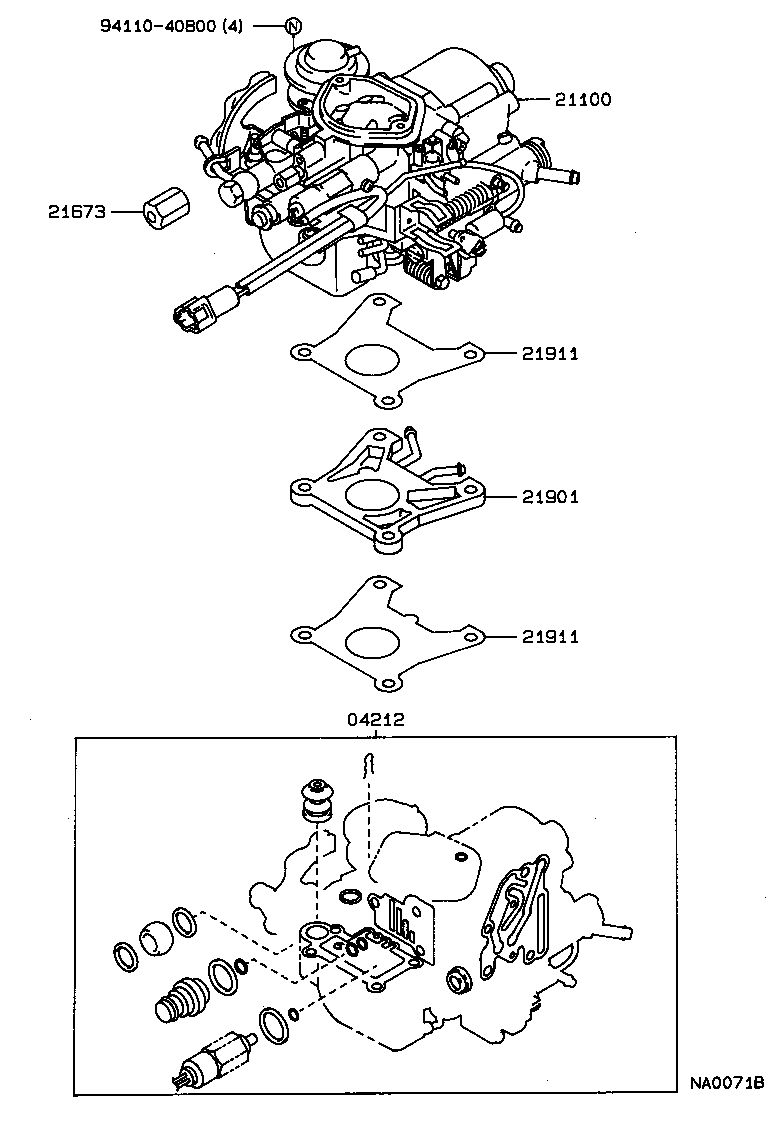  COROLLA |  CARBURETOR ASSEMBLY