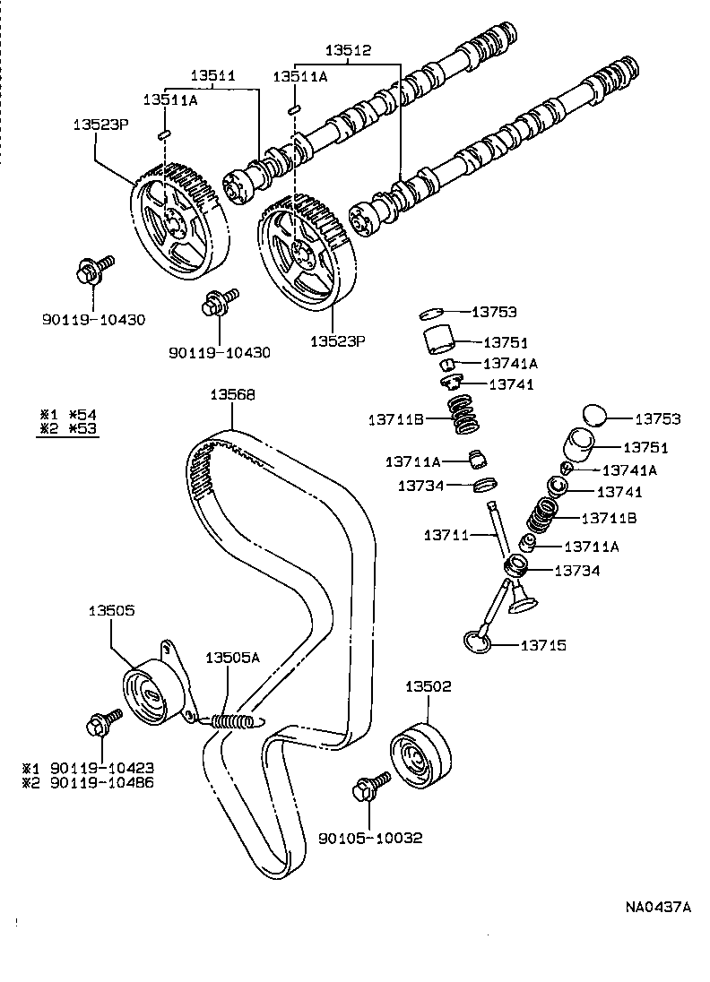  CAMRY VISTA |  CAMSHAFT VALVE