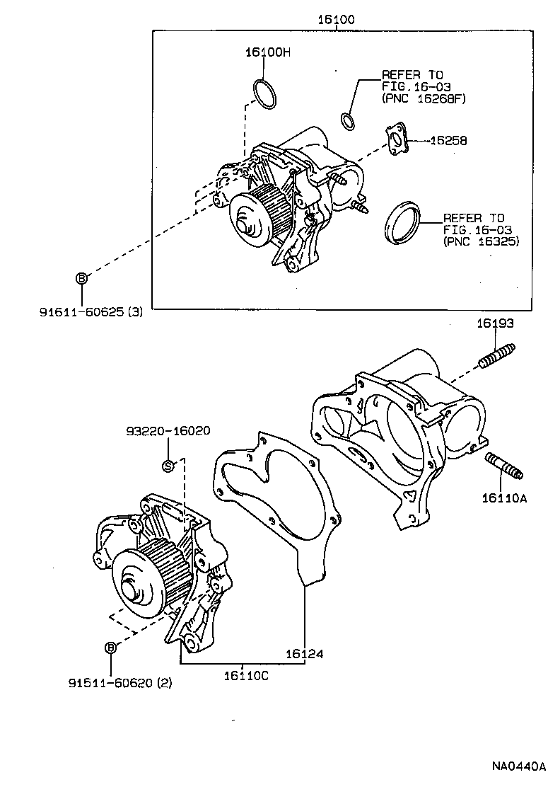  CAMRY VISTA |  WATER PUMP