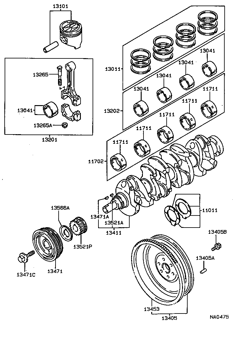  CARINA FF |  CRANKSHAFT PISTON