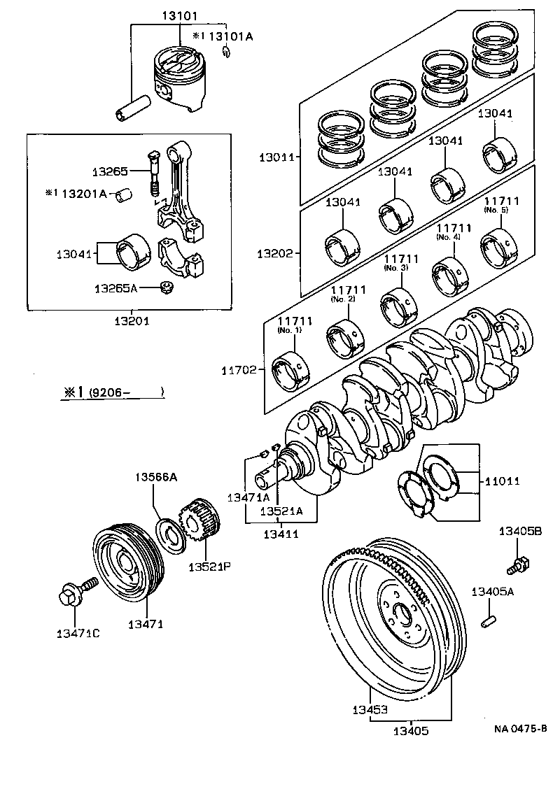  CAMRY VISTA |  CRANKSHAFT PISTON