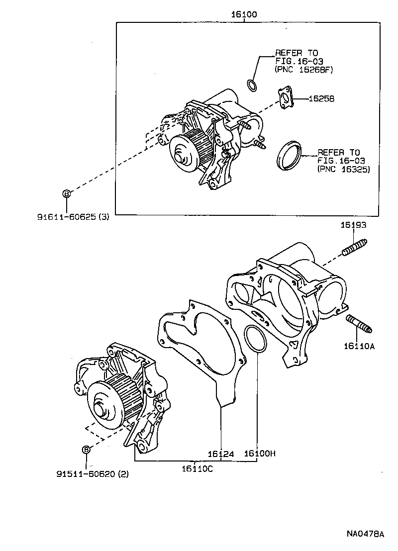  CAMRY VISTA |  WATER PUMP