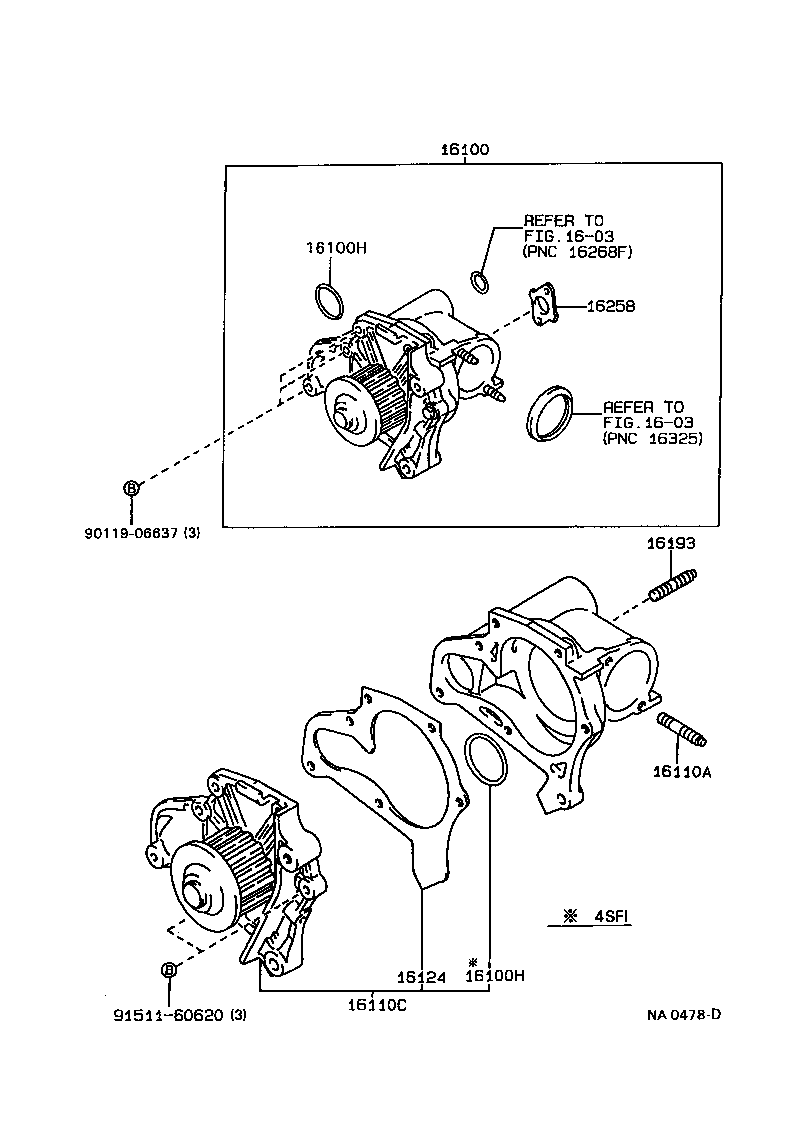  CARINA FF |  WATER PUMP