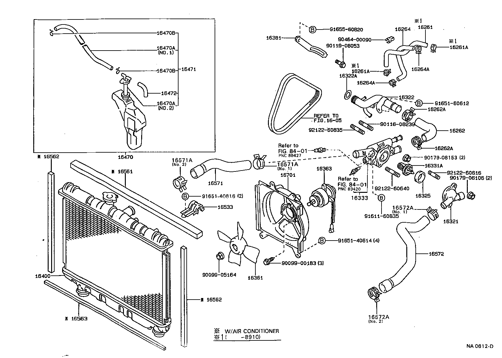  CARINA FF |  RADIATOR WATER OUTLET