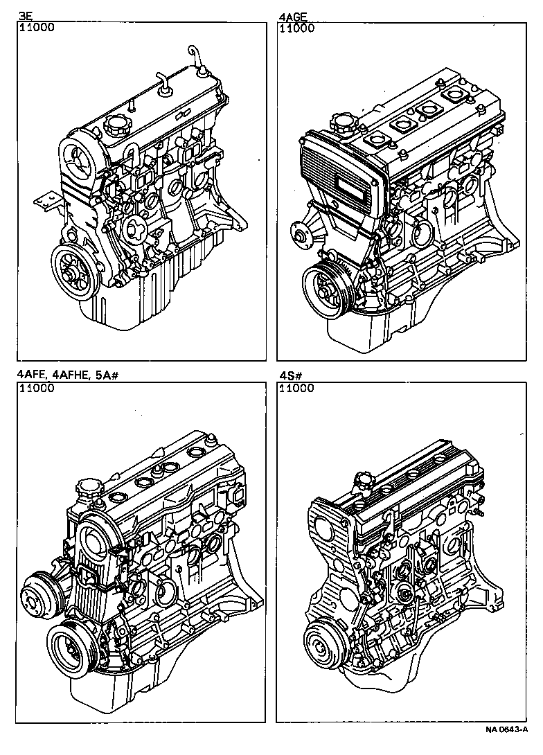  CARINA FF |  PARTIAL ENGINE ASSEMBLY