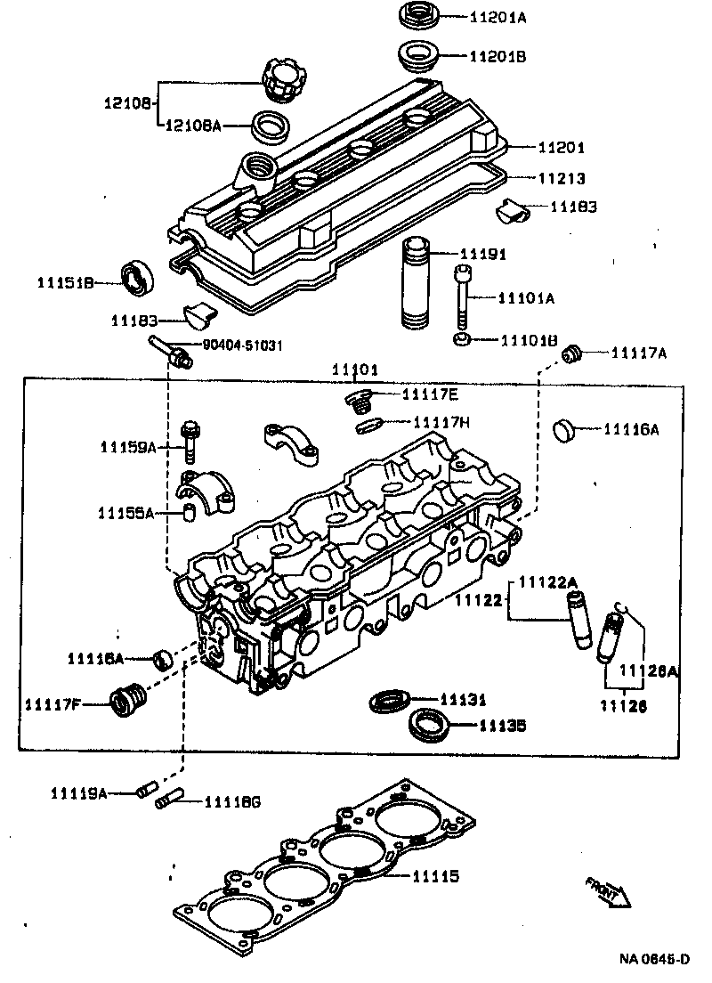  CARINA FF |  CYLINDER HEAD