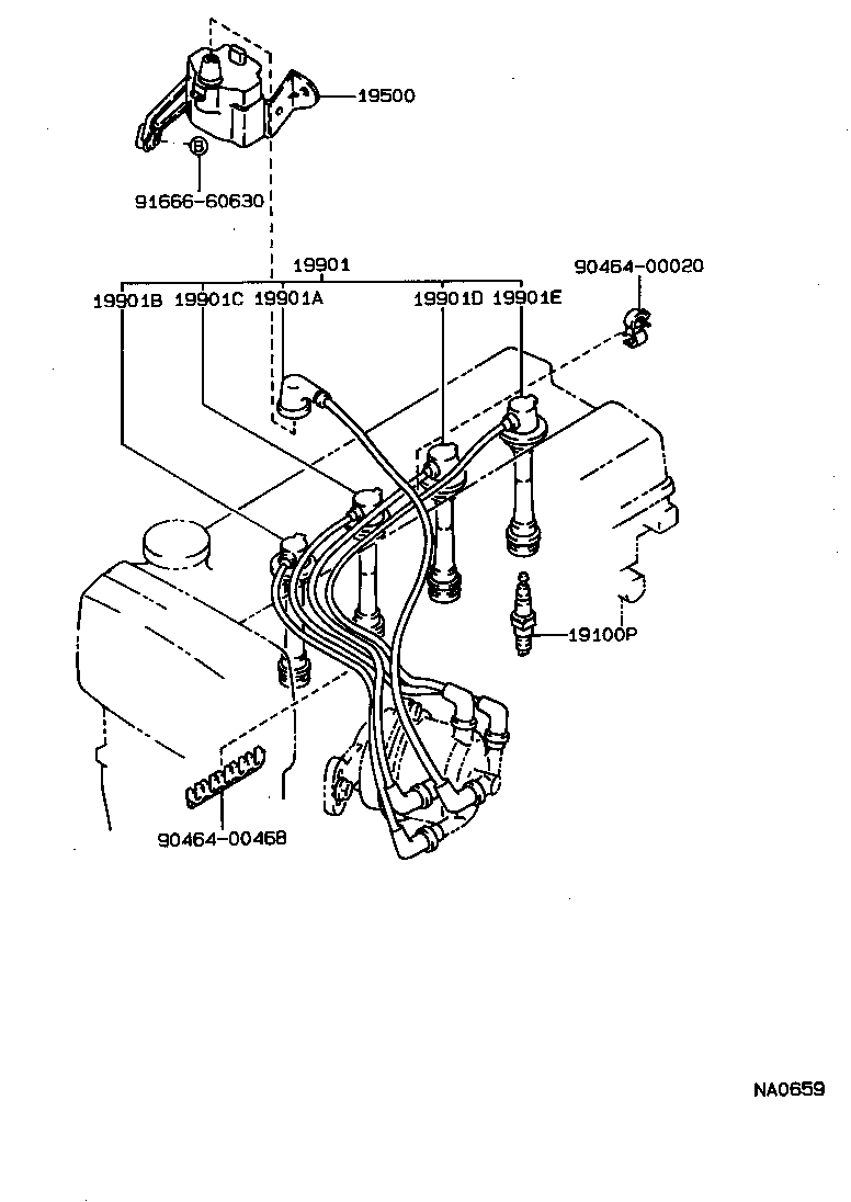  CARINA FF |  IGNITION COIL SPARK PLUG