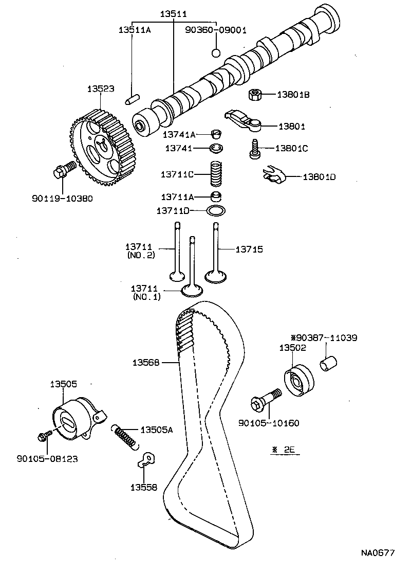  CORSA TERCEL |  CAMSHAFT VALVE