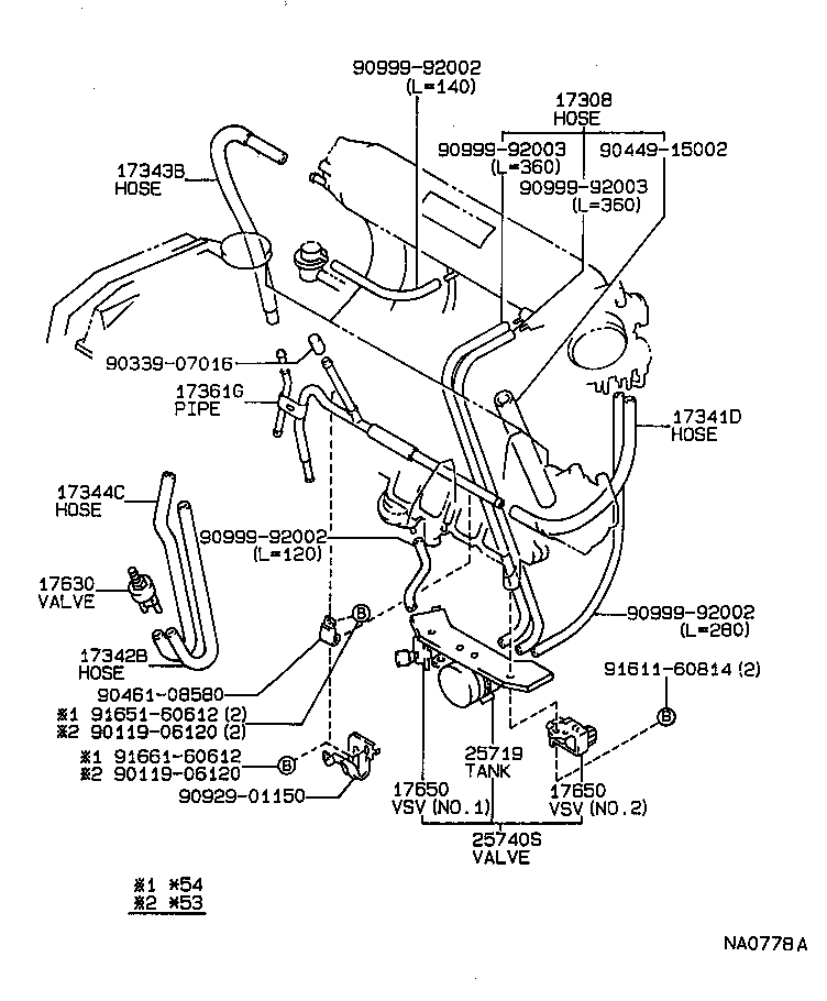  CAMRY VISTA |  VACUUM PIPING