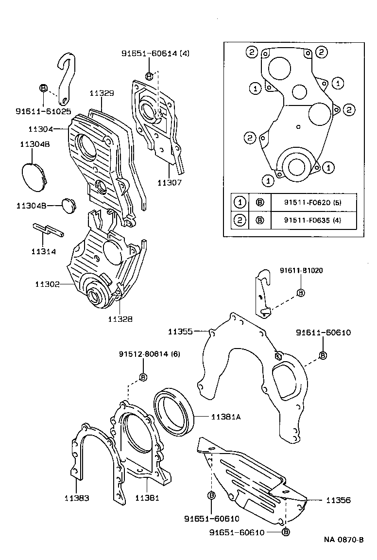  CHASER |  TIMING GEAR COVER REAR END PLATE