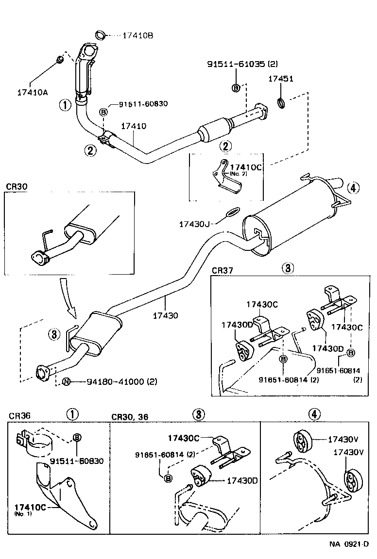  TOWN MASTERACE V WG |  EXHAUST PIPE