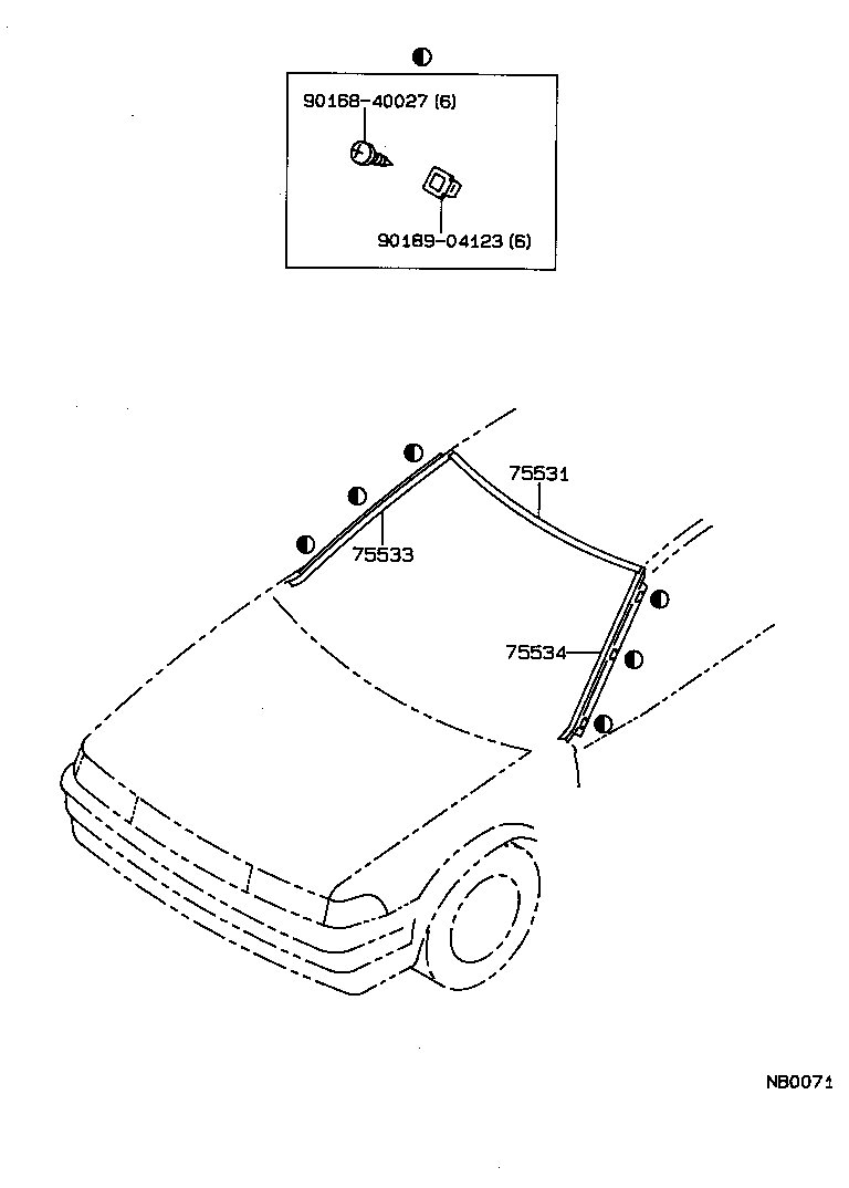  SPRINTER TRUENO |  FRONT MOULDING