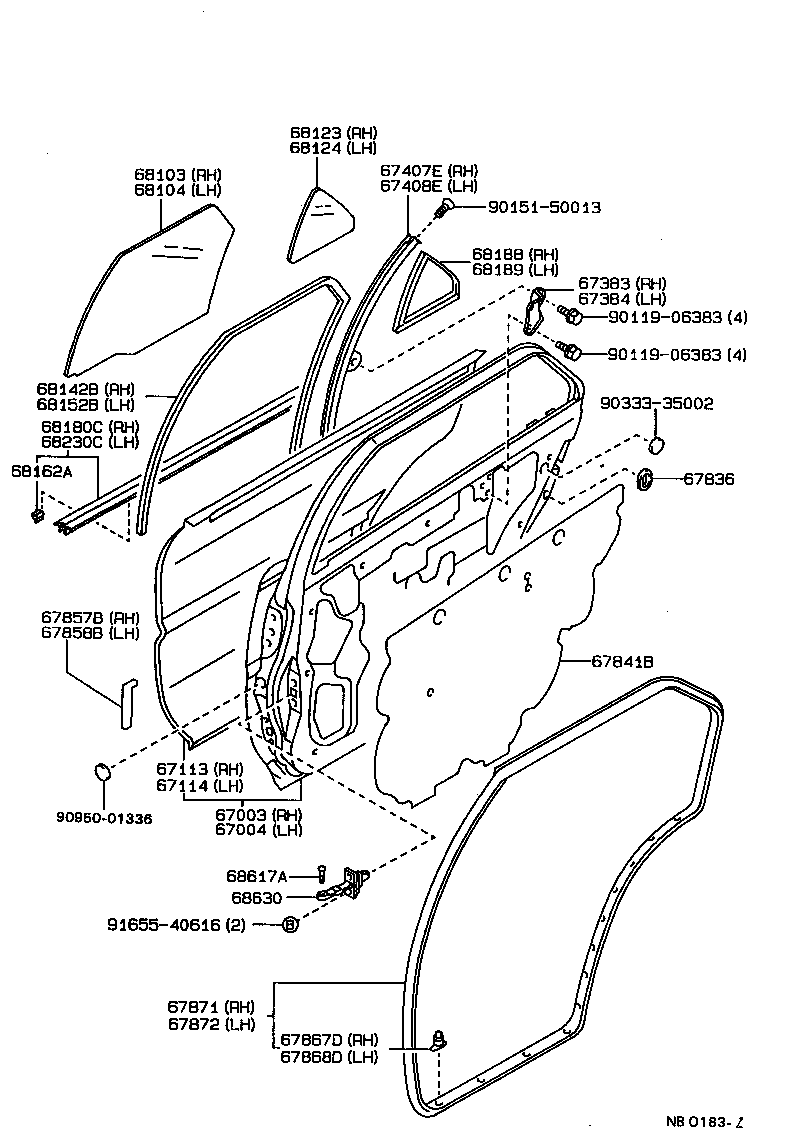  SPRINTER |  REAR DOOR PANEL GLASS