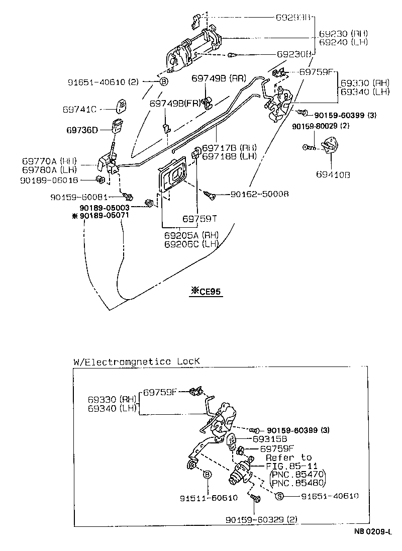  SPRINTER |  REAR DOOR LOCK HANDLE