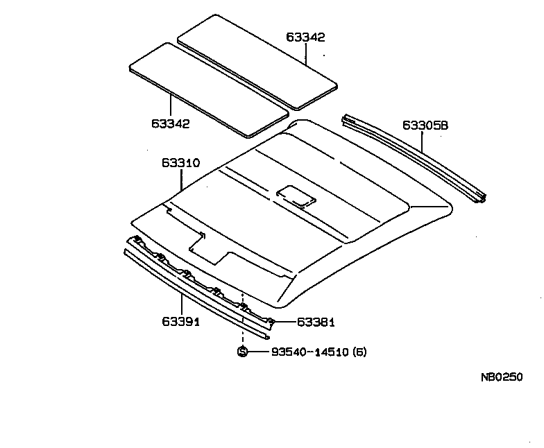  SPRINTER |  ROOF HEADLINING SILENCER PAD