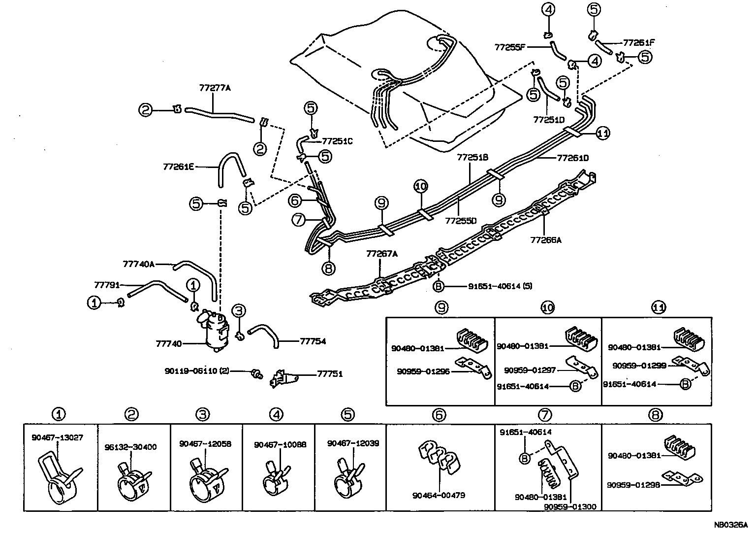  SPRINTER TRUENO |  FUEL TANK TUBE