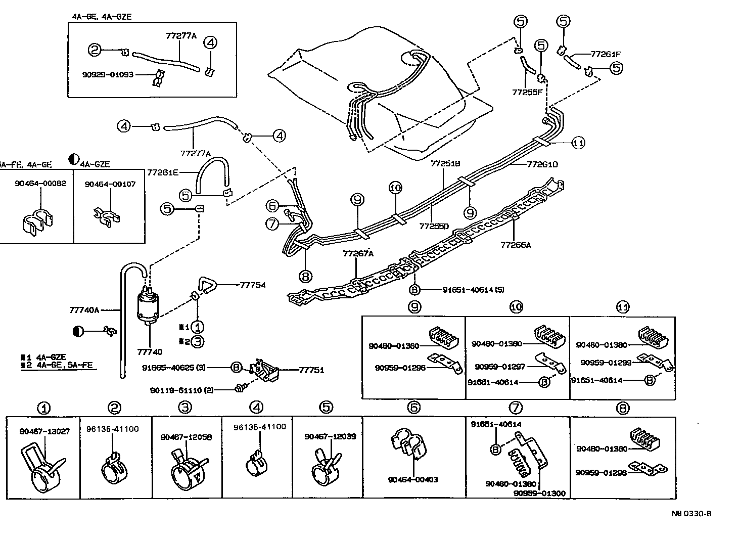  SPRINTER TRUENO |  FUEL TANK TUBE