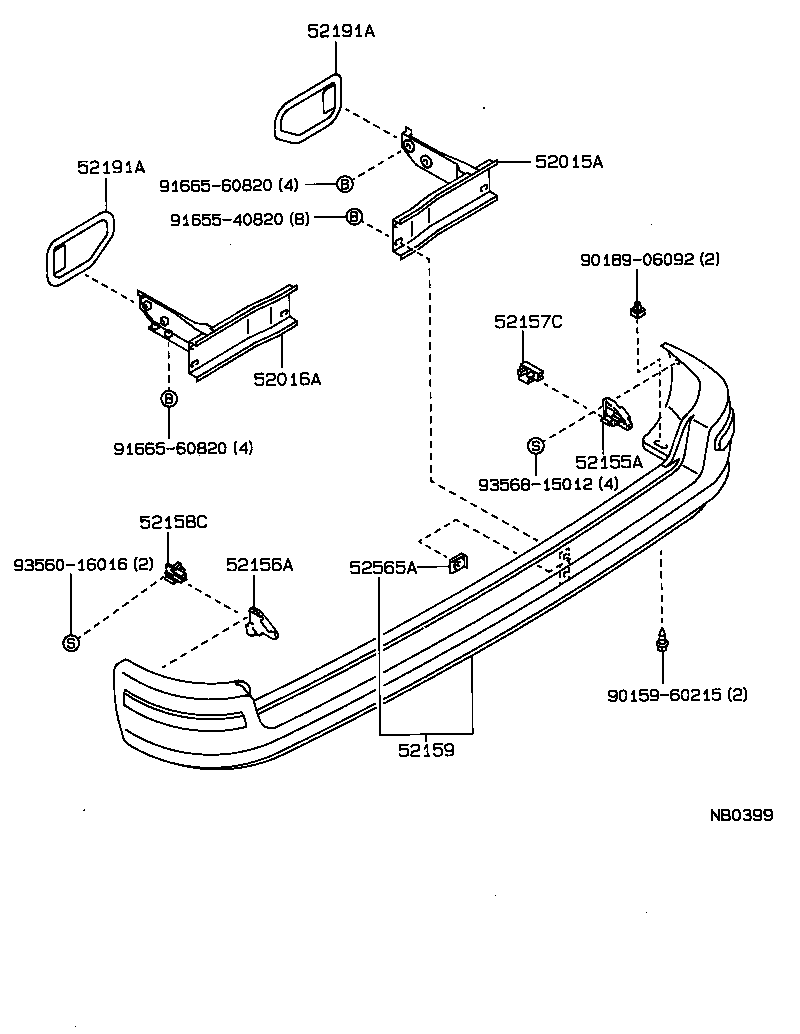  SPRINTER |  REAR BUMPER BUMPER STAY