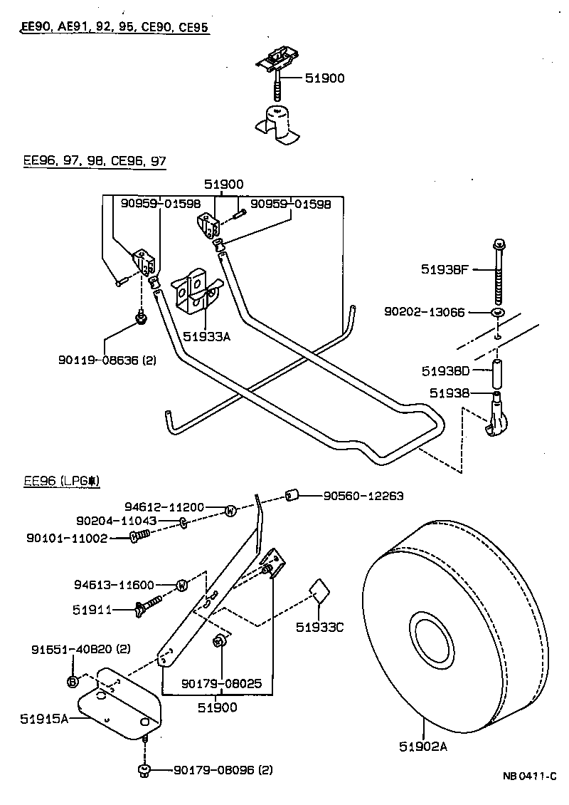  SPRINTER |  SPARE WHEEL CARRIER