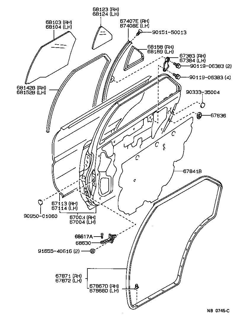  SPRINTER |  REAR DOOR PANEL GLASS