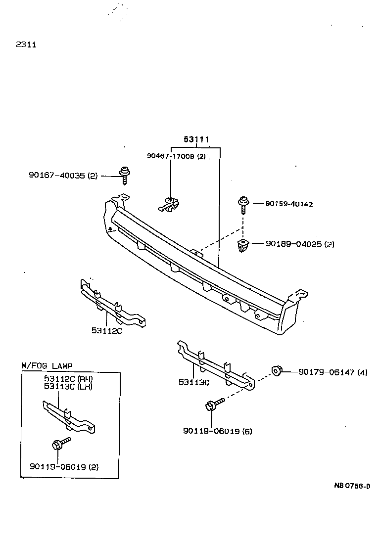 CARINA FF |  RADIATOR GRILLE