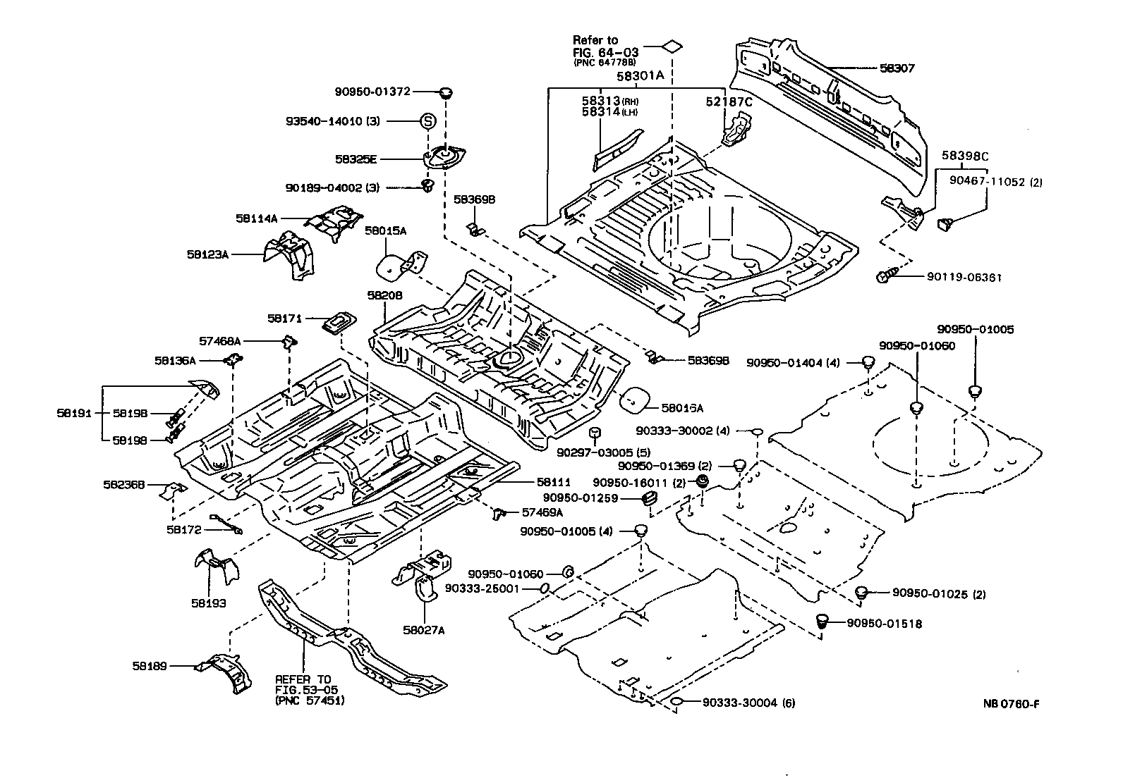  CARINA FF |  FLOOR PAN LOWER BACK PANEL