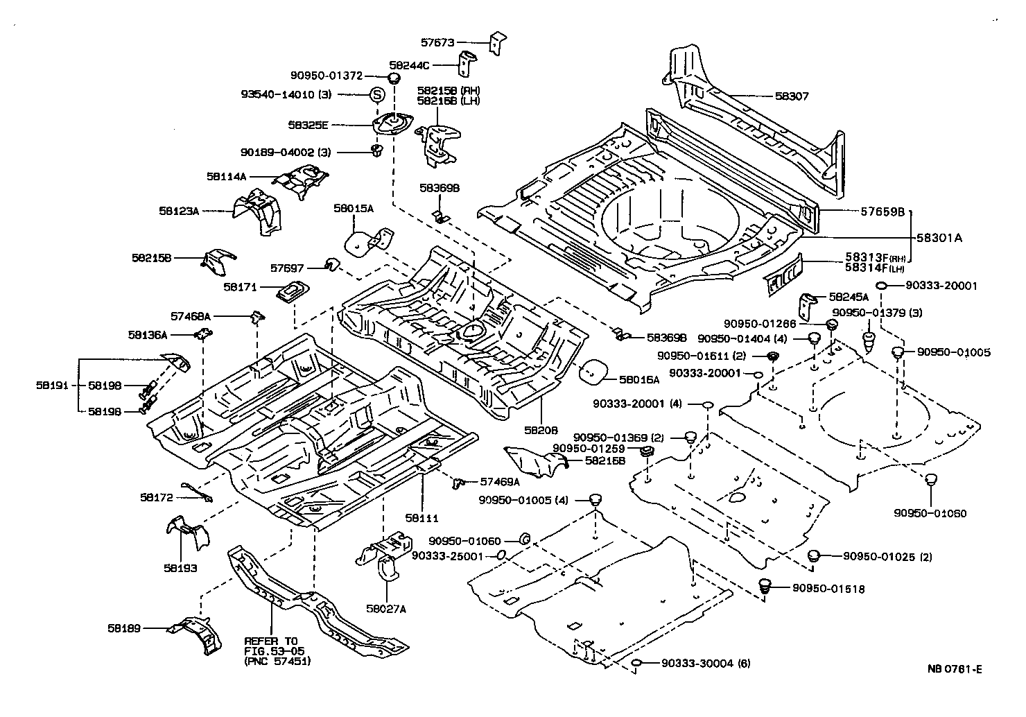  CARINA FF |  FLOOR PAN LOWER BACK PANEL