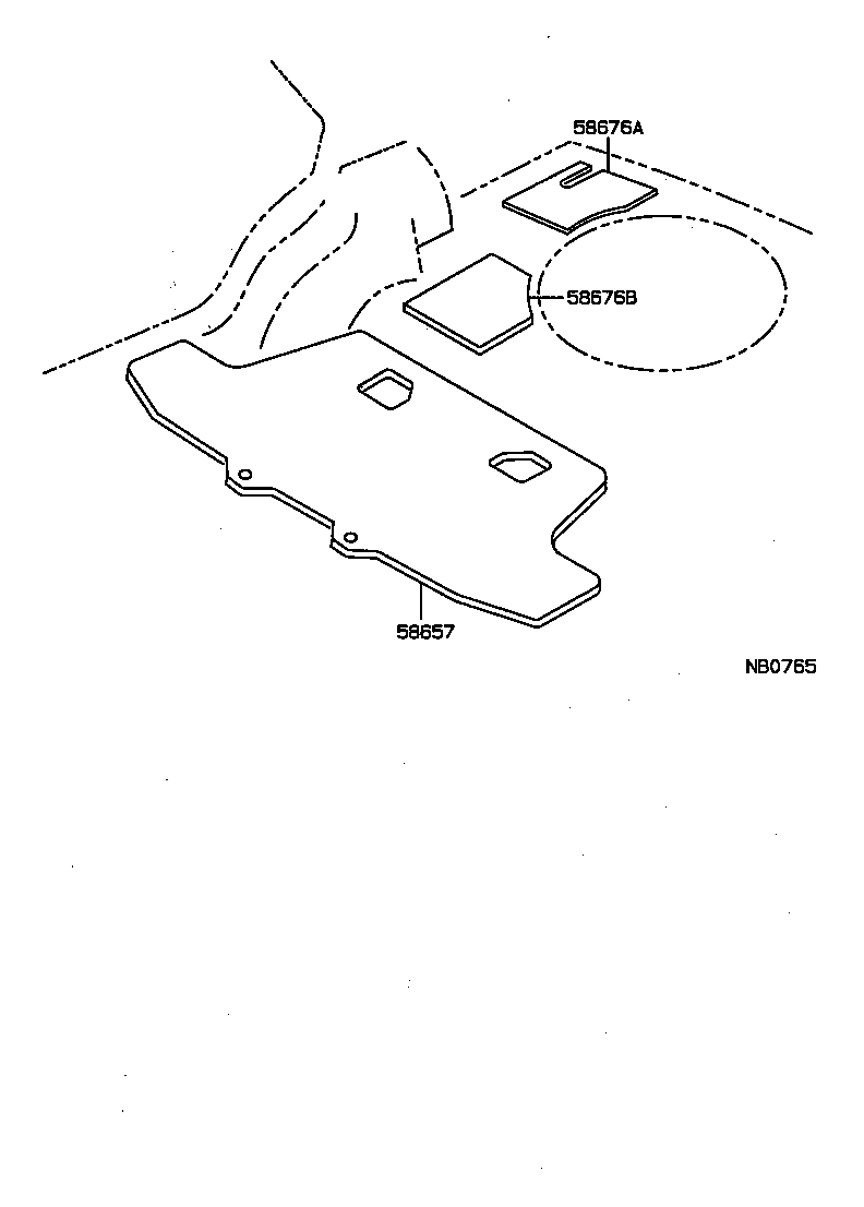  CARINA FF |  DASH SILENCER BOARD FLOOR SILENCER PAD
