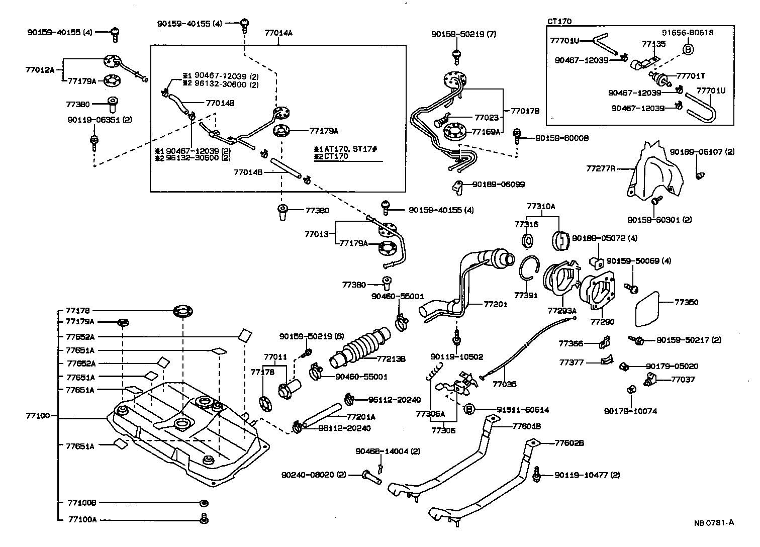  CARINA FF |  FUEL TANK TUBE