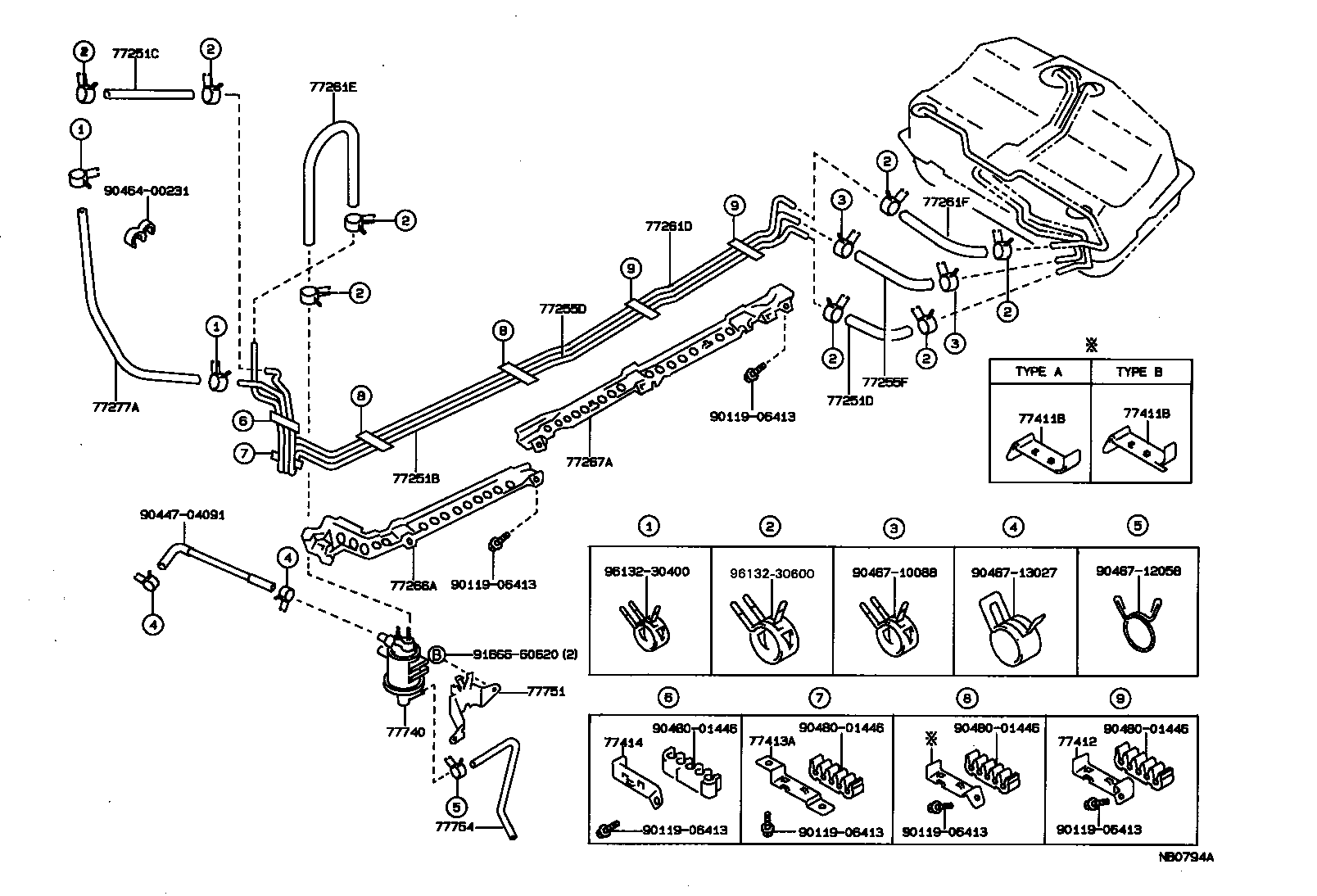  CARINA FF |  FUEL TANK TUBE